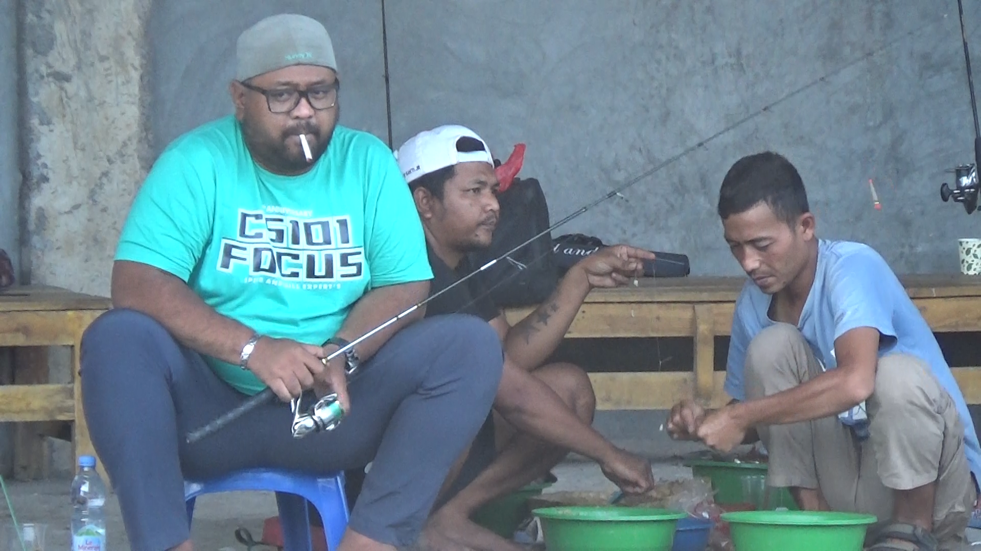 Aksi Om Siliwangi saat gentak ikan mas